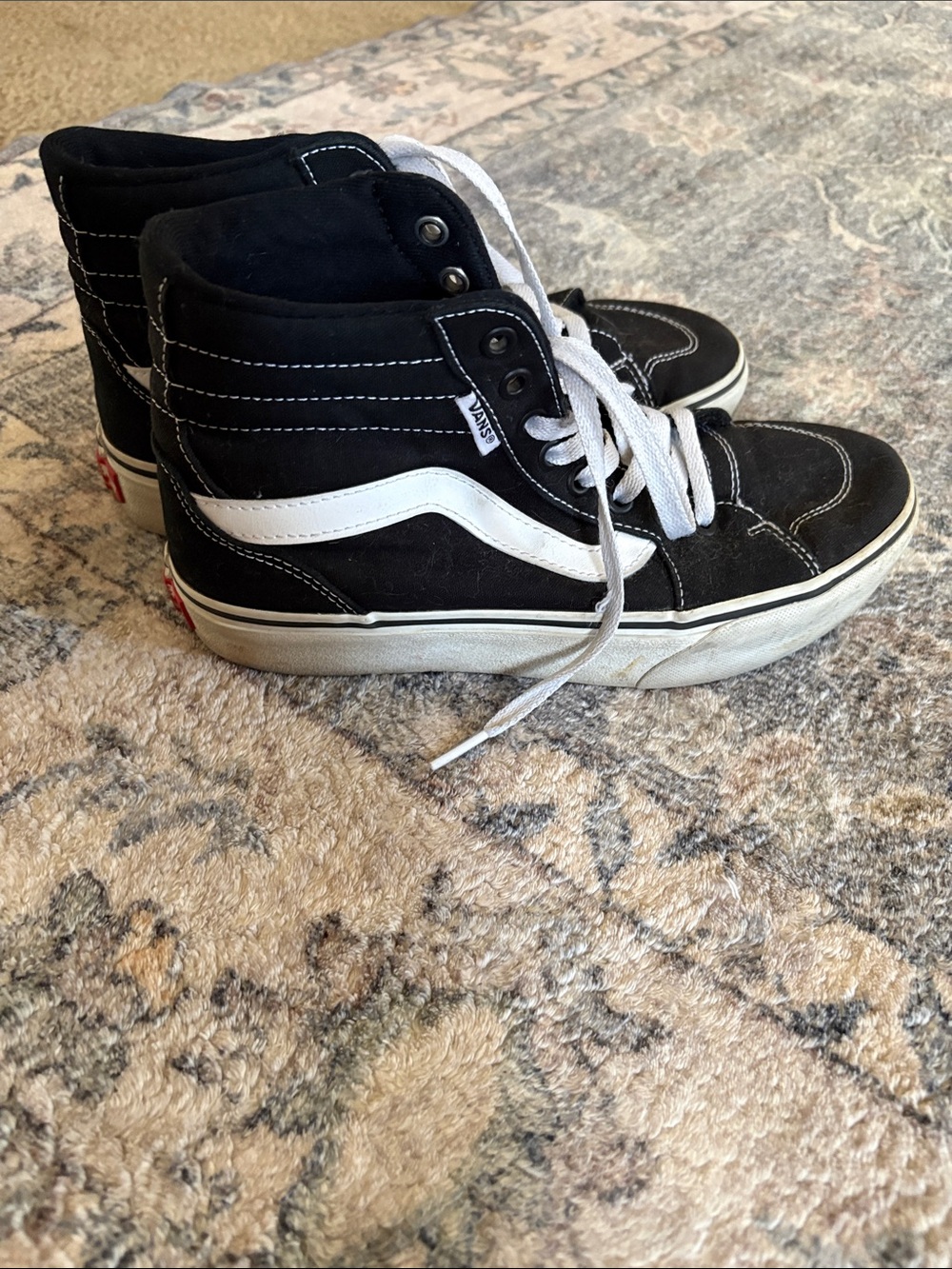 Vans Sk8-Hi Sneakers in Black and White